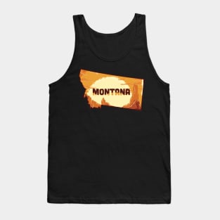 Montana state design / Montana lover / Montana cowboys gift idea / Montana home state Tank Top